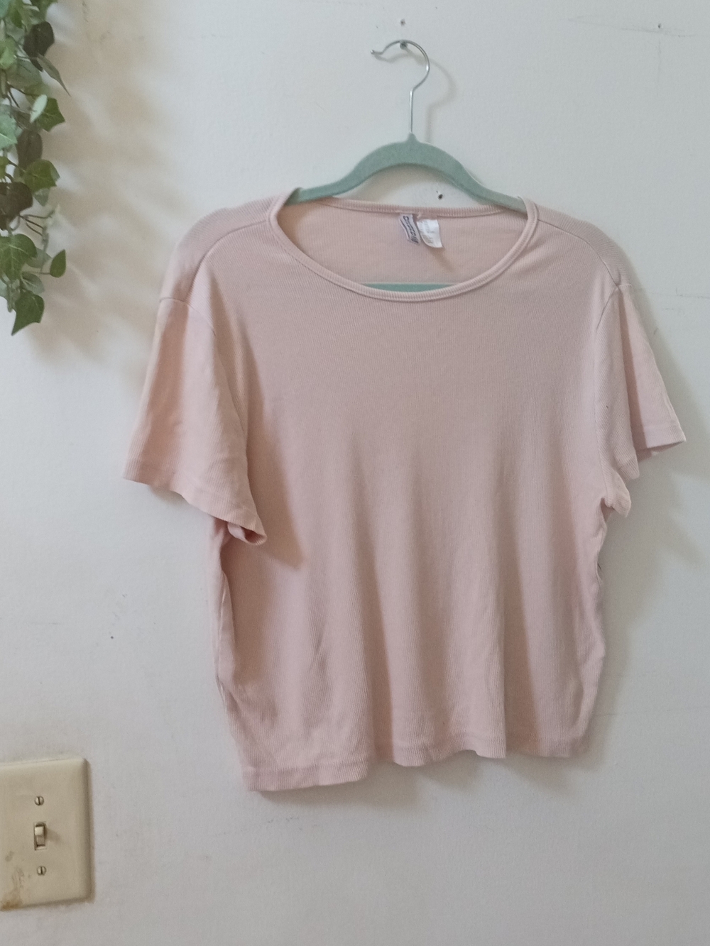 Women’s Lightweight Crewneck Tee in Pale Pink